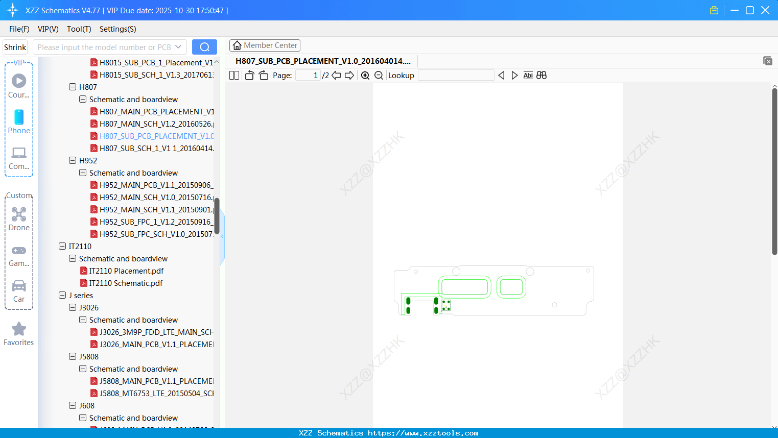 Infinix H807_SUB_PCB_PLACEMENT_V1.0_201604014